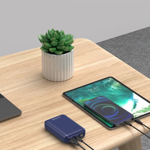 شاحن متنقل ليفوري بسعة 10000 ملي أمبير سريع منفذ P...