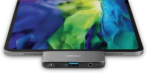 موماكس - مخرج وصلات 4 في 1 للجوال والايباد Type-C...