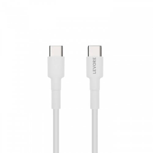 سلك شاحن ليفوري Type-C الي Type-C بلاستيك 1 م - أب...