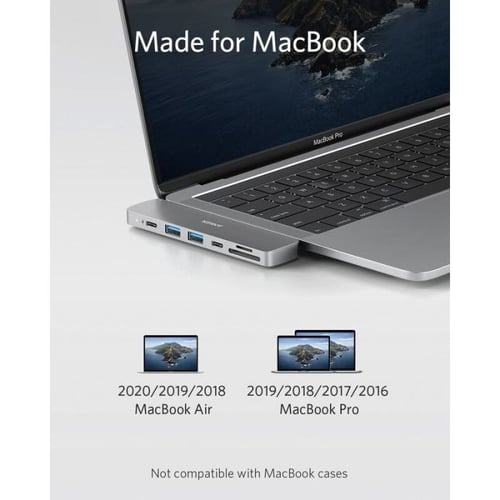 محول موزع انكر باوراكسباند 7 في 2 USB-C لاجهزة الم...