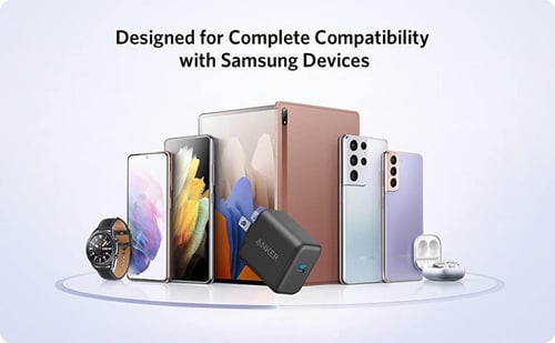 فيش شاحن انكر 25 واط بتقنية الشحن السريعpd متعدد ا...