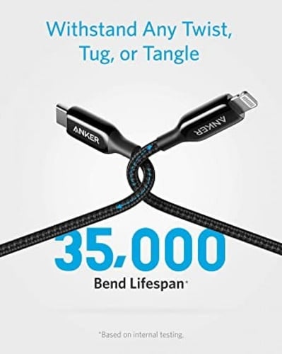 سلك شاحن ايفون تايب سي انكر باورلاين بلس اصدار ممي...