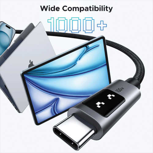 يوجرين- سلك شاحن Uno من USB-C الى USB-C بطول 1 م و...