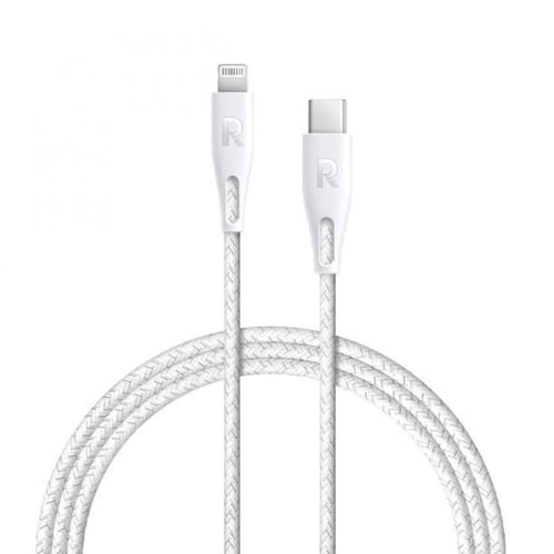 سلك شاحن ايفون تايب سي راف باور قماش بطول 1.2 متر