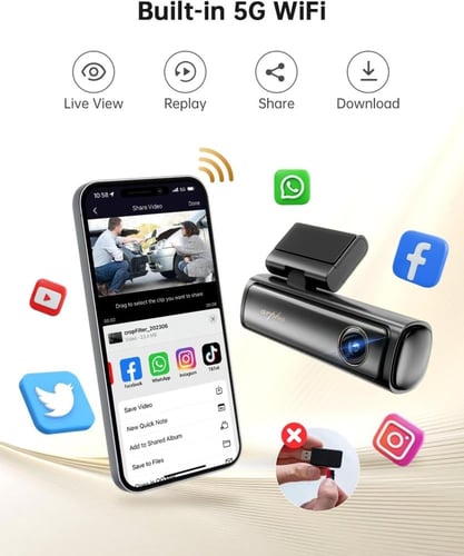 ارفا - داش كام امامي وخلفي بدقة 5Kتصوير ليلي واي ف...