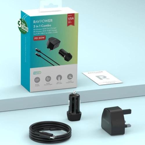 بكج راف باور -فيش منزلي فيش سيارة - سلك تايب سي