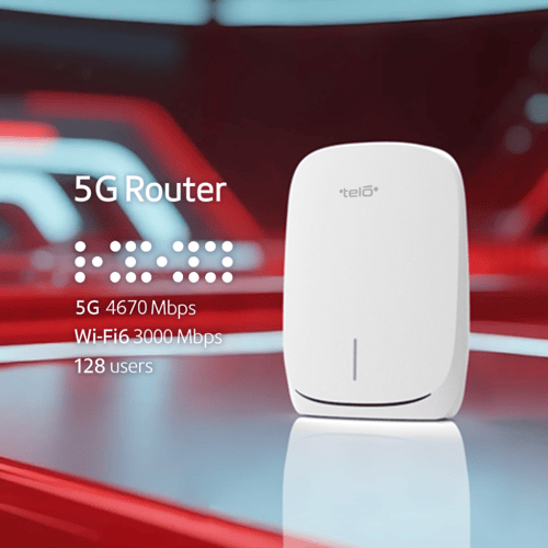 راوتر تيلو 4670 مع شريحة انترنت STC مفتوح مع مقوي...