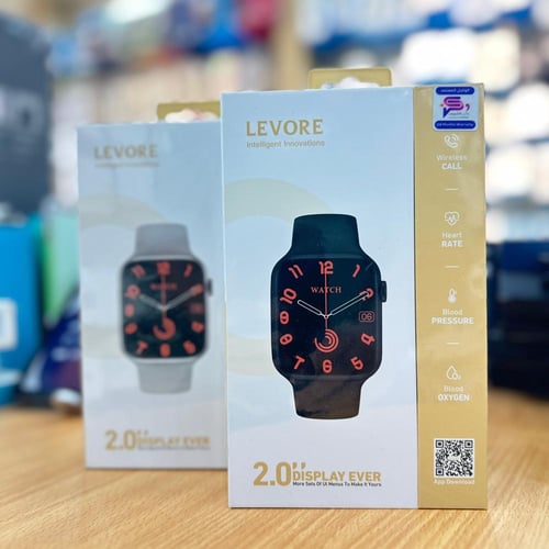 ليفوري ساعة ذكية بلوتوث بشاشة IPS مقاس 2 انش تدعم...