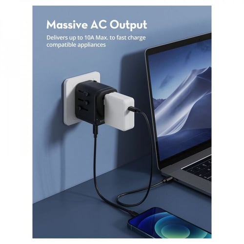 فيش السفر كومبو من راف باور (1 فيش سفر 32 واط مع 3...