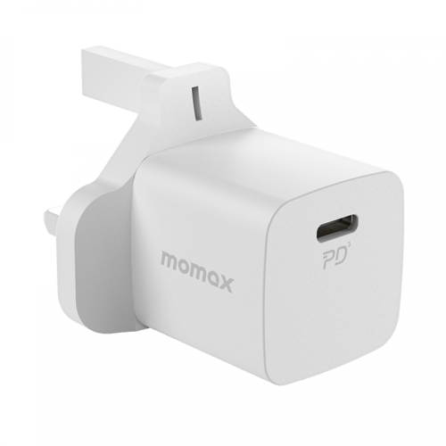 شاحن جداري موماكس بمنفذ PD بقوة 20واط - ابيض