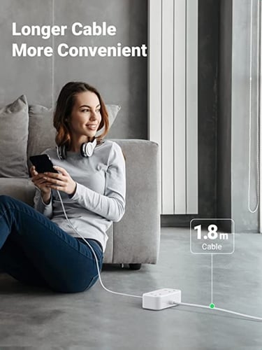 توصيلة أنيقة يوجرين بطول 1.80 متر منفذ PD سريع 30...