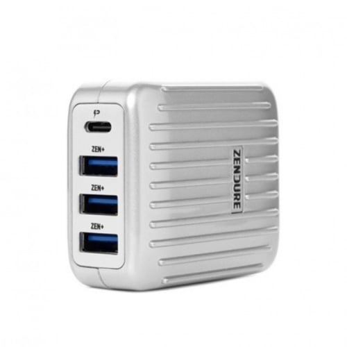 فيش شاحن مكتبي زندور سريع، 4 منافذ بقوة 30 واط PD