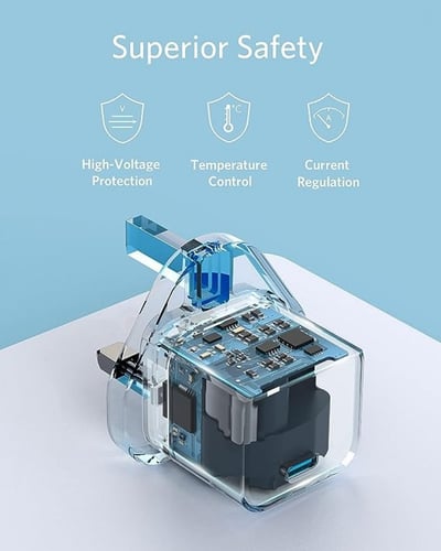 بكج انكر فيش جداري 20 واط مع سلك ايفون معتمد من اب...
