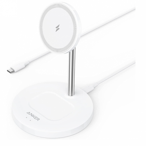 شاحن أنكر وايرلس باور ويف ماق سيف 2 في 1 لايت - أب...