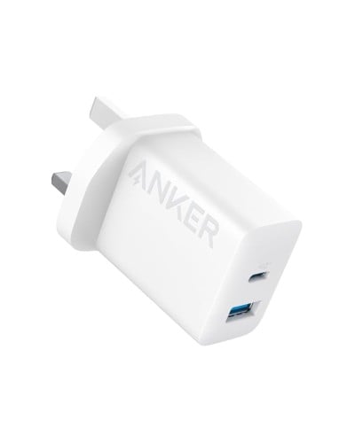 انكر فيش شاحن جداري منفذ تايب سي ومنفذ USB بقوة 20...