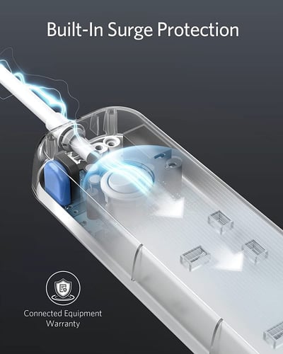 توصيلة انكر باور اكستند بـ 3 مخارج كهرباء ومخرجين...