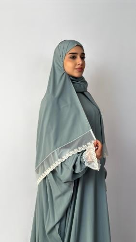 جلال موديل قطعتين أخضر باستيل ساده