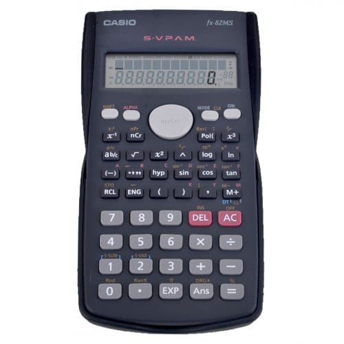 اله حاسبة كاسيو يبانية وتقنية بلس من كاسيو FX-82MS