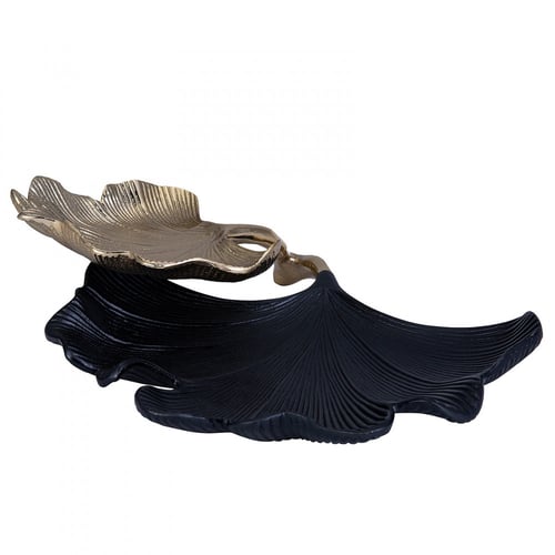 طبق زينة ذهبي فاخر Gingko