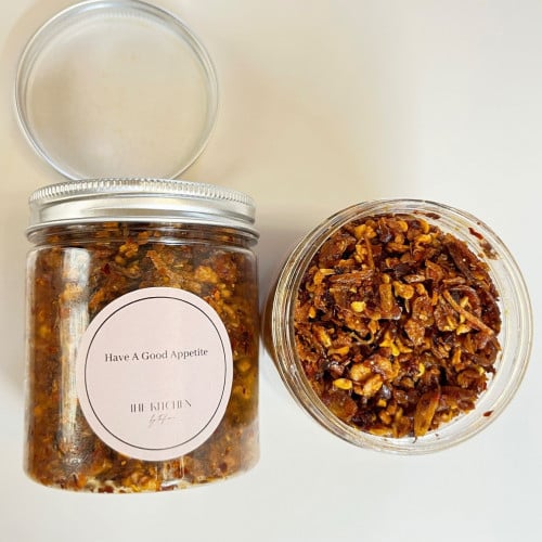 Crispy peppers flavored with garlic