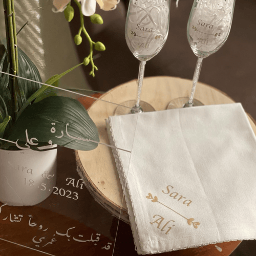 مناديل مع طباعة حرارية