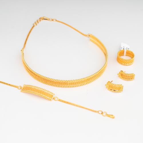 طقم ذهب عيار 21 ( دار 1 )