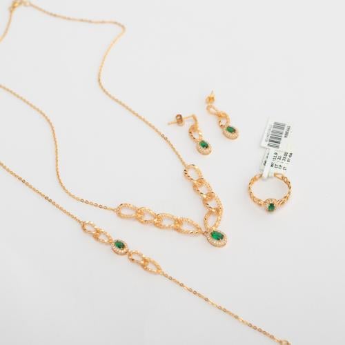 طقم ذهب عيار 21 ( دار 1 )