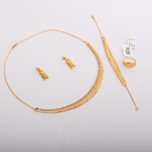 طقم ذهب عيار 21 دار 1