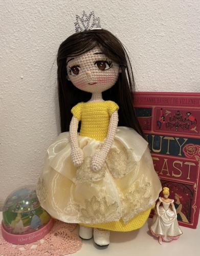 Yellow fluffy dress for Canada doll