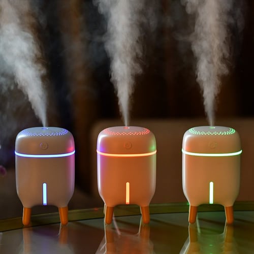 فواحة مرطب الهواء محمول متعدد الألوان مع ضوء ليلي...