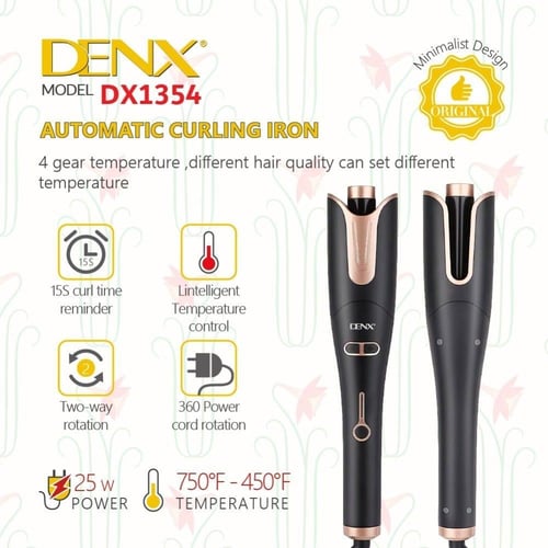 DENX - جهاز تجعيد ناعم لشعر م/DX21354 ماركة دينكس