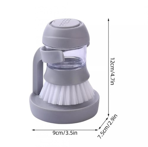 فرشاة غسيل مع وعاء الصابون السائل