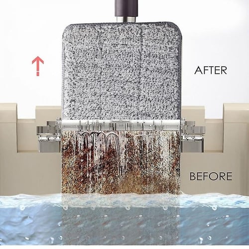 ممسحة ارض مع حوض تنشيف