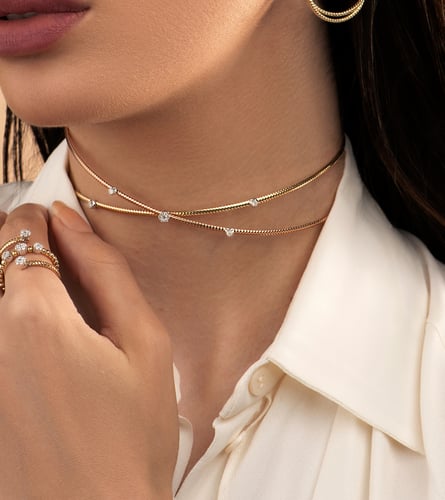 تشوكر ڤيڤا لا ڤيدا ألماس مدور