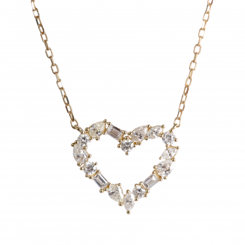 تعليقة ألماس بشكل قلب