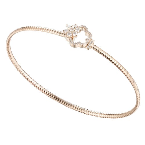 إسوارة ذهب عيار 18 و ألماس مدور VS-SI