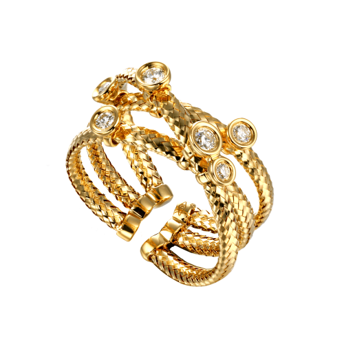 خاتم ڤيڤا لا ڤيدا ألماس مدور