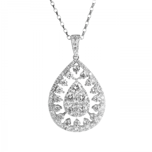 تعليقة مميزة بألماس مدور