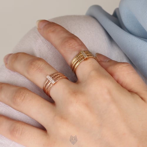 خاتم مرصع بالألماس