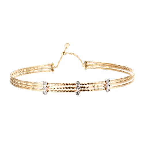 تشوكر ڤيڤا لا ڤيدا ألماس مدور