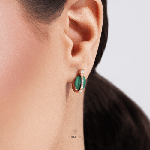 حلق هوب سقنتشر بحجر الملاكايت