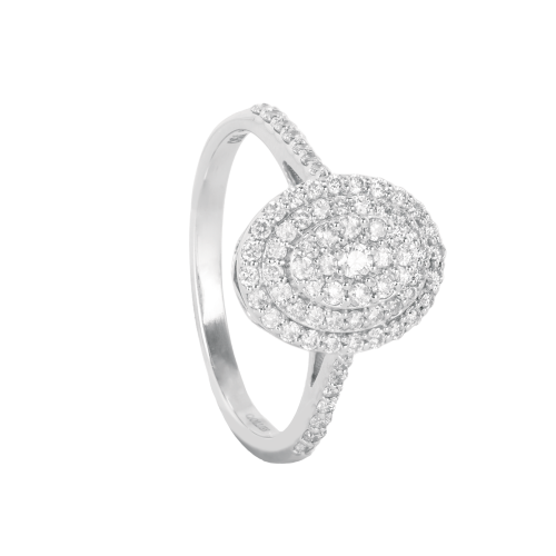 خاتم ألماس مدور