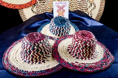 قبعة رأس ملونة - سعف نخيل