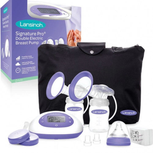 مضخة حليب ثدي سيغناتشر برو كهربائية مزدوجة ومحمولة...