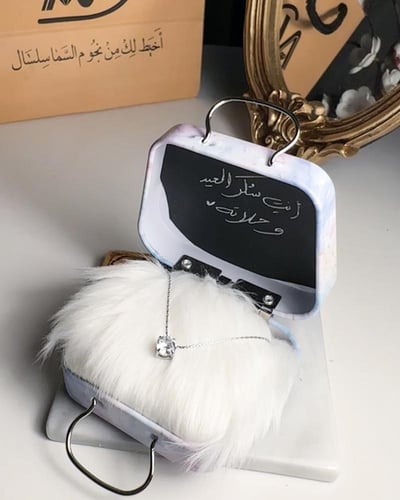 سلسال الكرستالة ذهبي وفضي ( 035 )