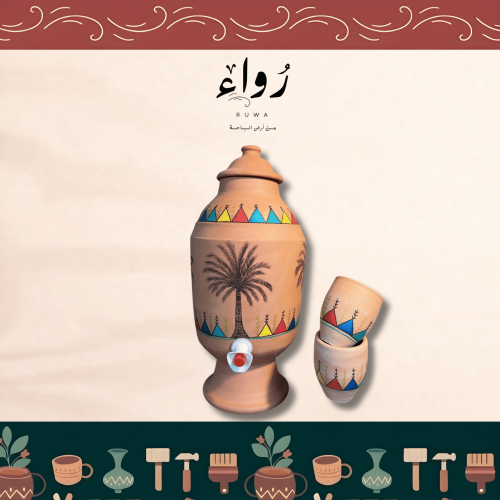 Handmade painted clay pot made to order