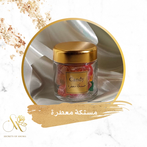 Perfumed mastic candy