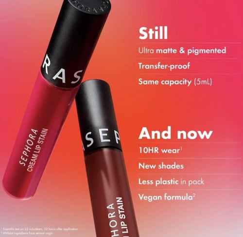 SEPHORA COLLECTION Cream Lip Stain 10HR Liquid Lip...