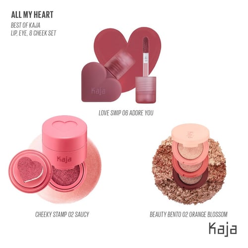 KAJA BEAUTY ALL MY HEART LIMITED EDITION SET – 3 F...