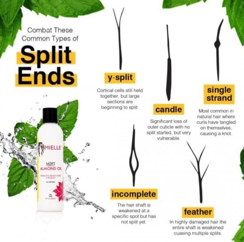 زيت اللوز والنعناع النقي من mielle